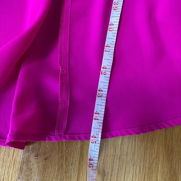 Pants Store High Low Sleeveless Hot Pink Top Size Small Keyhole Back - Picture 6 of 7